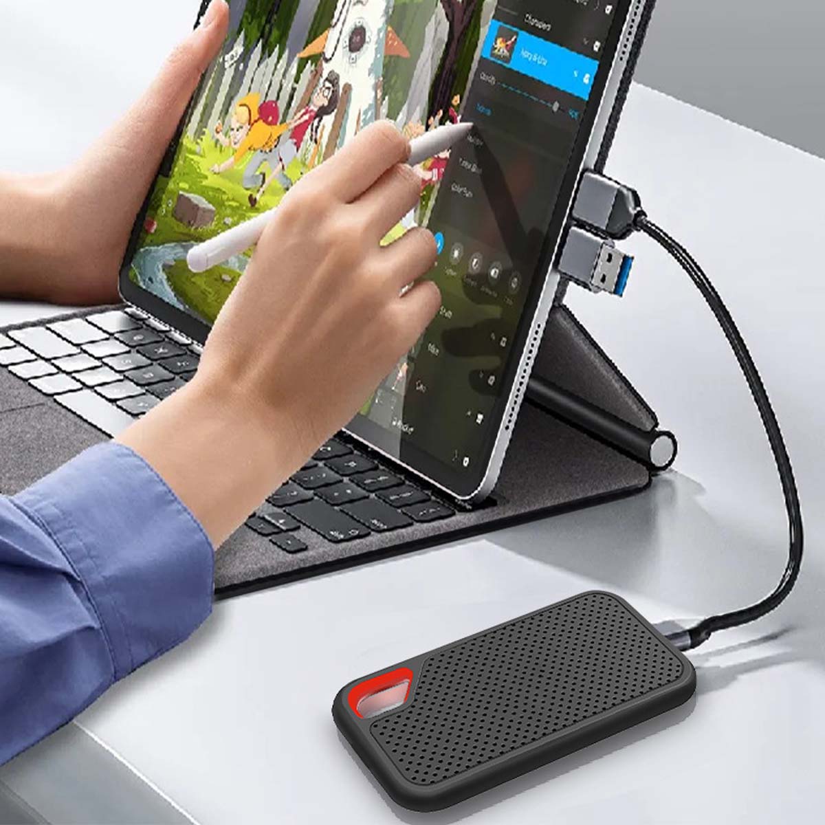 【6TB】Vysokorychlostní mobilní SSD disk