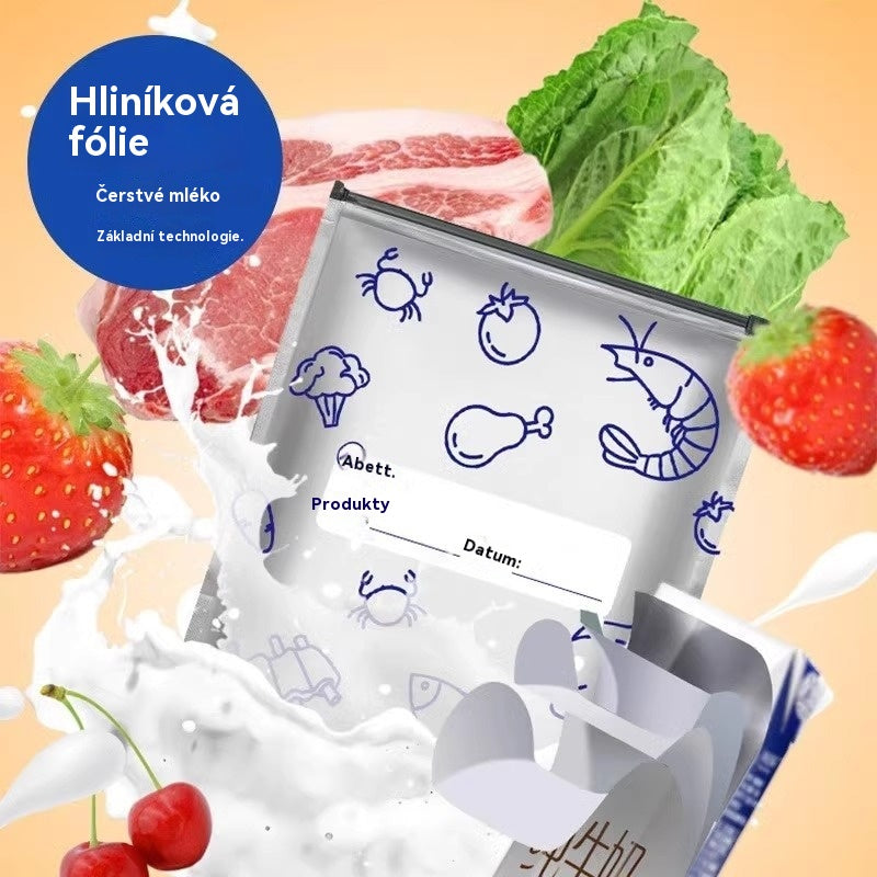【30 sáčků】 antibakteriálních hliníkových sáčků, super snadno použitelných, pro zachování čerstvosti.